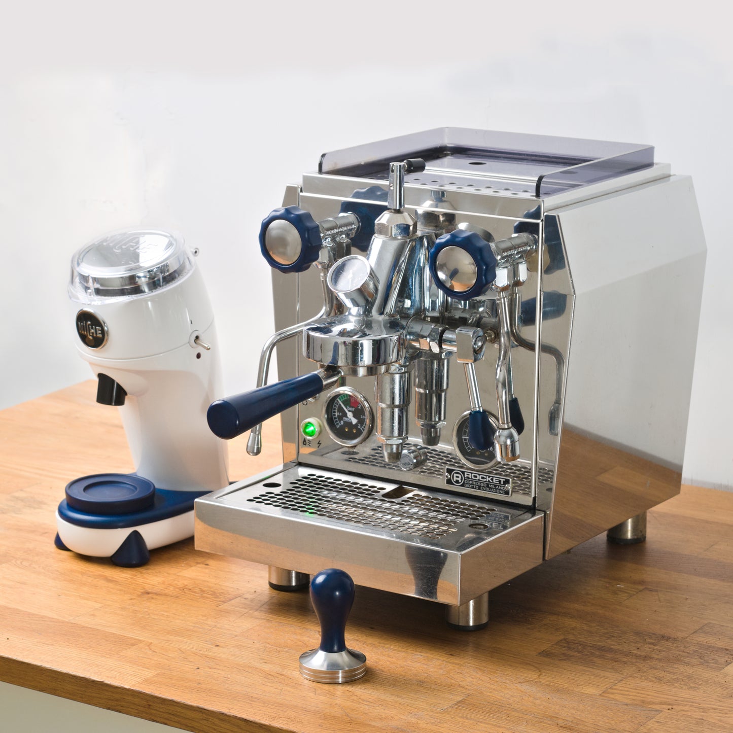 Espresso Tamper- Navy Blue