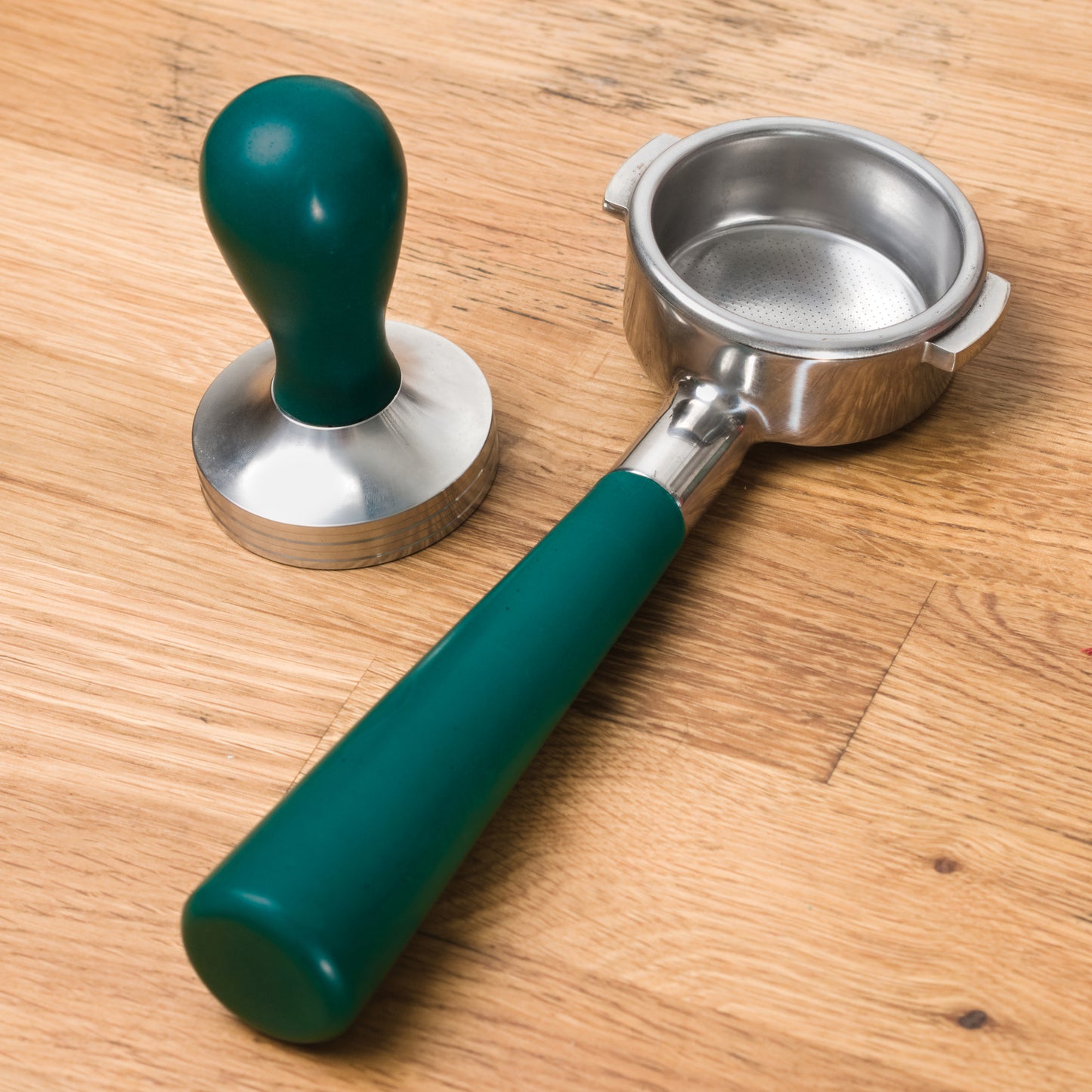 Espresso Tamper- Racing Green