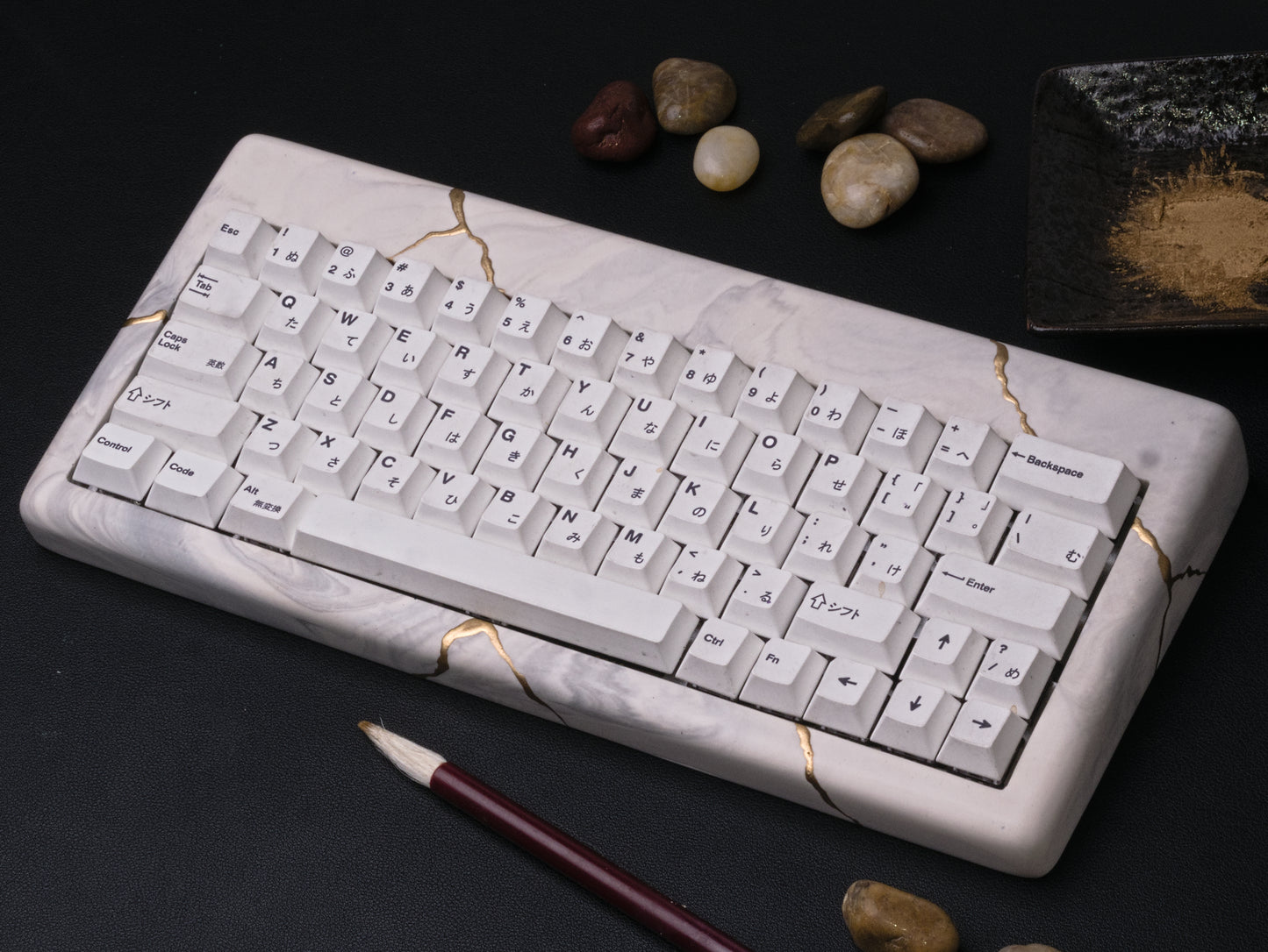 Mason60 Kintsugi Rd 3- White Marble