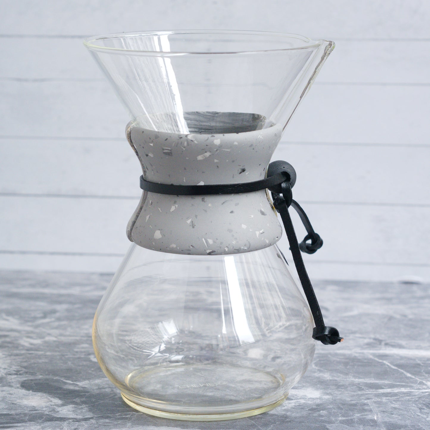 Collar for Chemex- Gray Terrazzo