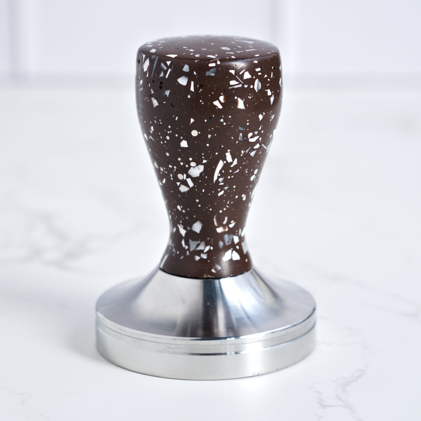 Espresso Tamper- Brown Terrazzo