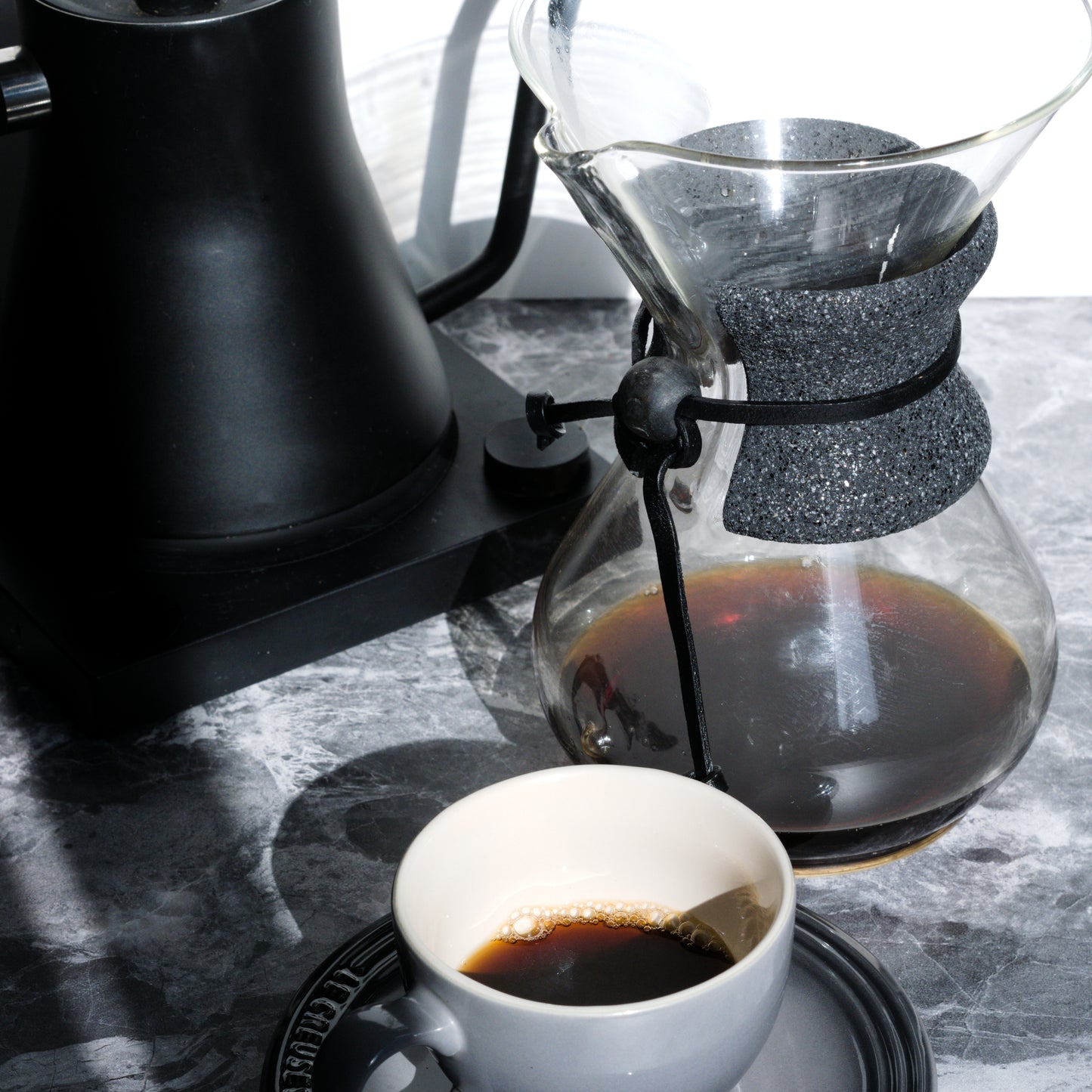 chemex collar black granite concrete