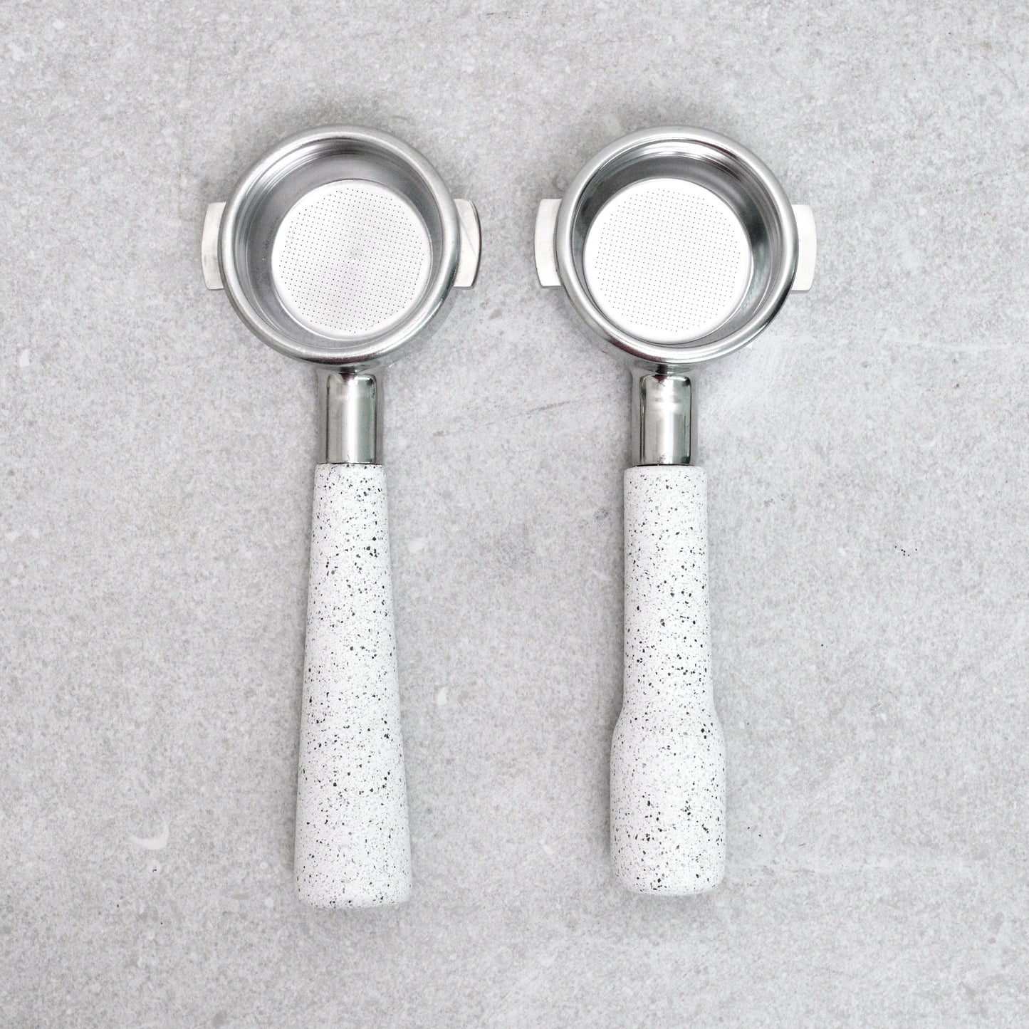Espresso Portafilter- White Granite