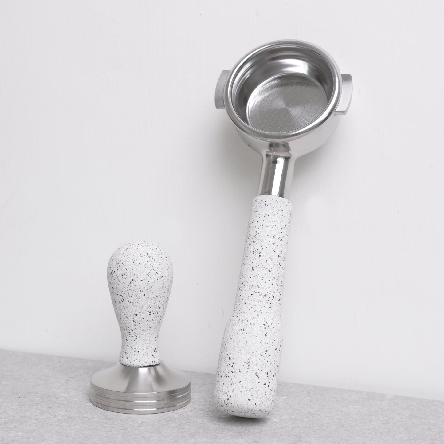 Espresso Portafilter- White Granite