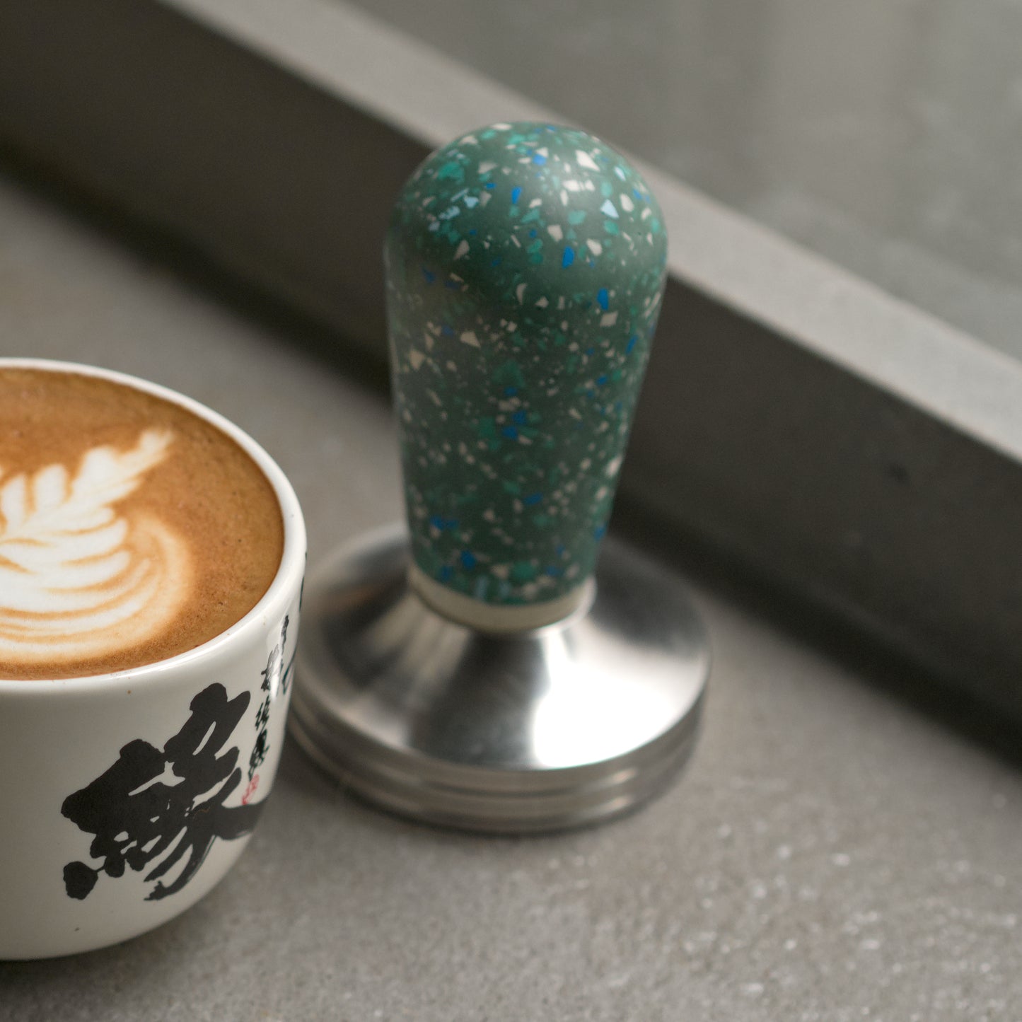 Espresso Tamper- Green Terrazzo