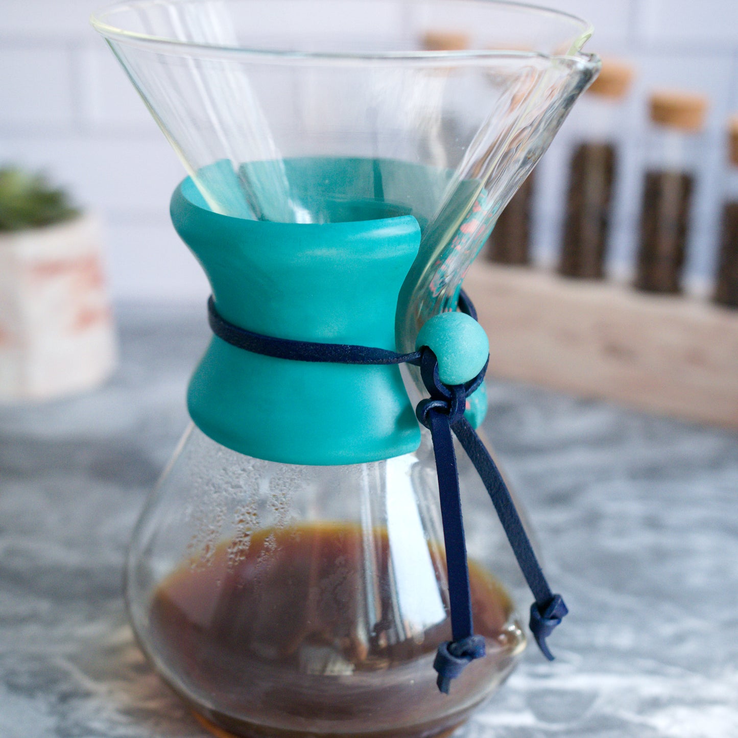 chemex collar teal