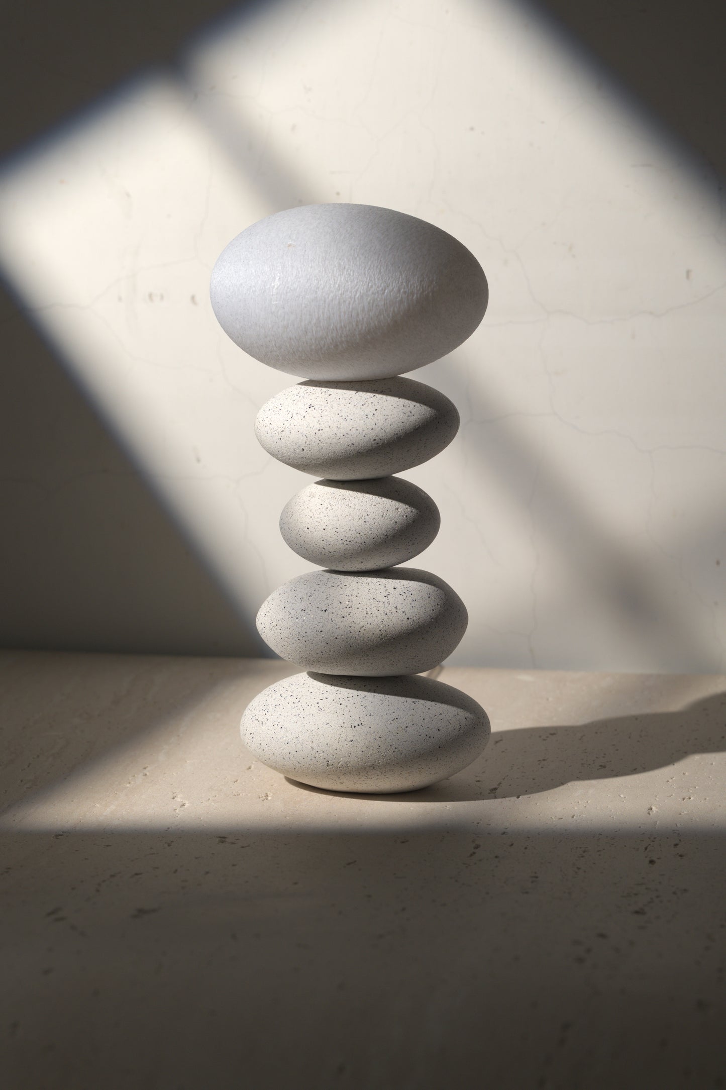 Balance Lamp- White Granite