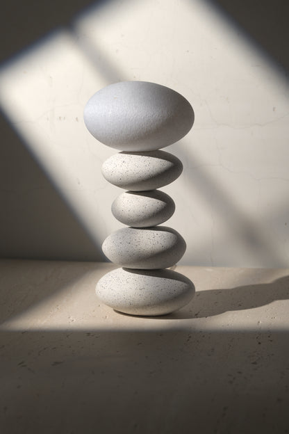 Balance Lamp- White Granite