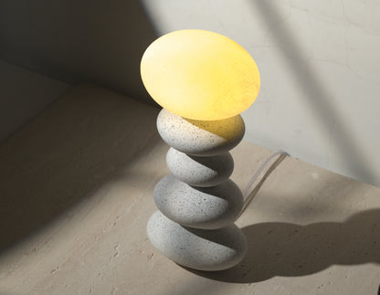 Balance Lamp- White Granite