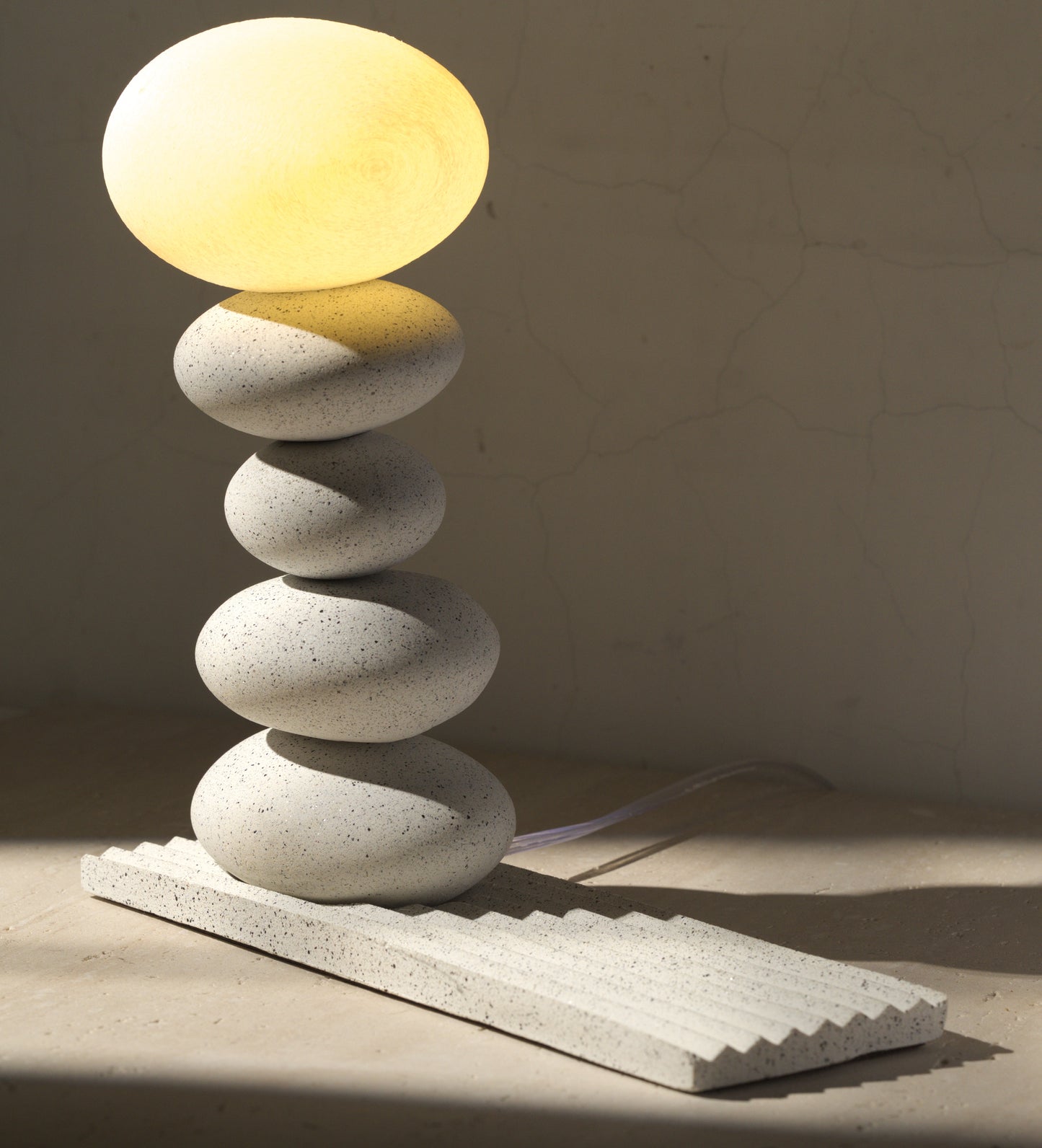 Balance Lamp- White Granite