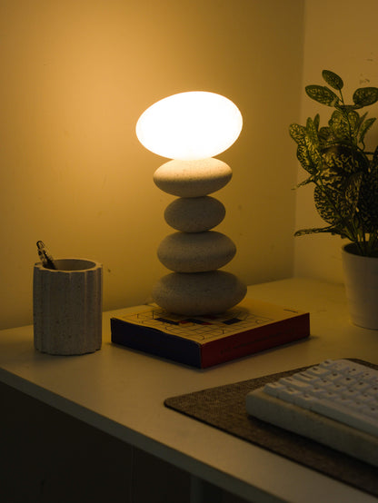 Balance Lamp- White Granite