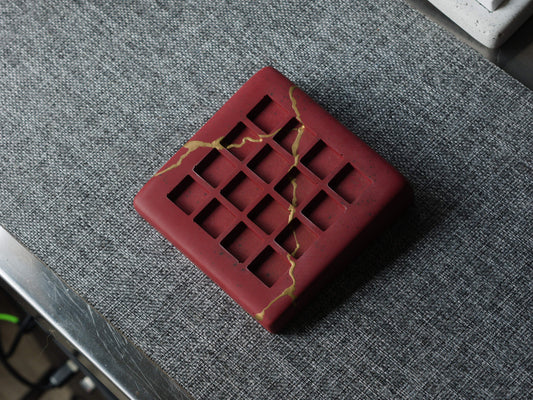 Artisan Tray- Red Kintsugi