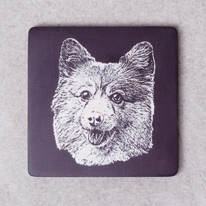Custom Pet Portrait- Plate and Coaster Set