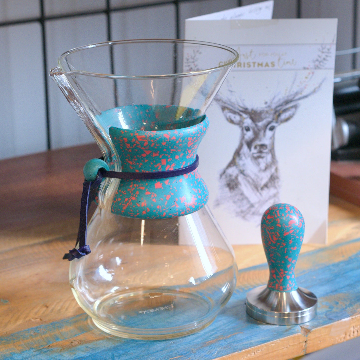 Collar for Chemex- Pretty in Teal
