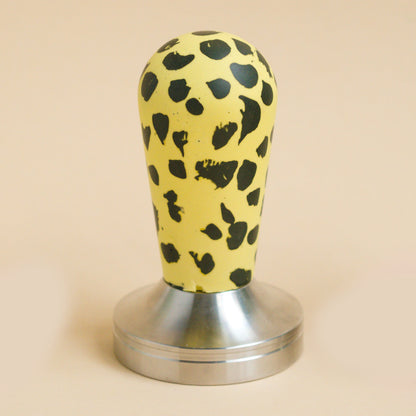 Misfit Tamper- Yellow with Black polka dots