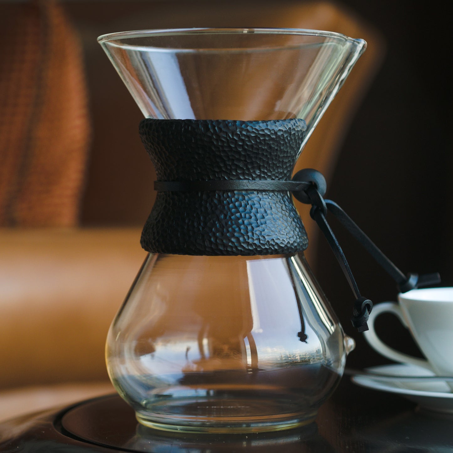 Black Carved Chemex Collar 