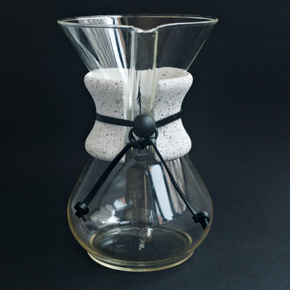 Collar for Chemex- Silver Granite