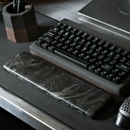 Marbled Wrist Rest- Black marble