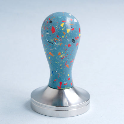Misfit Tamper- Blue with Recycled Plastic Terrazzo Chips