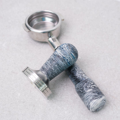Espresso Tamper- Galaxy Blue Swirls