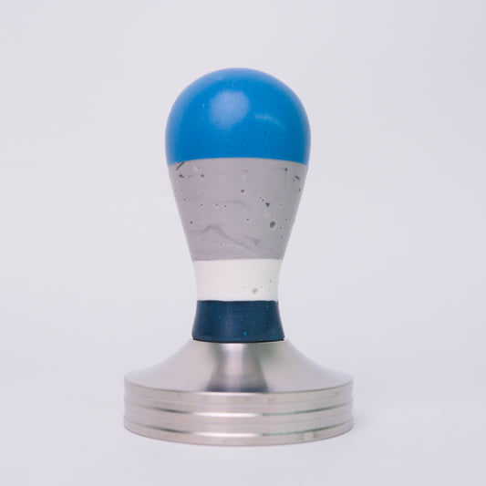 Misfit Tamper- Blue and Gray Terrazzo Layers
