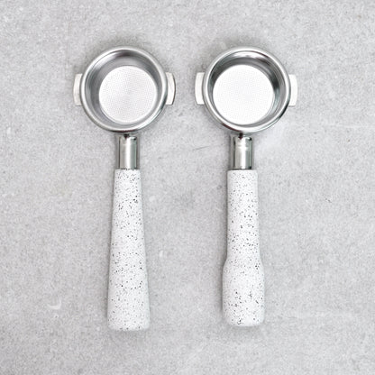 Espresso Portafilter- White Granite