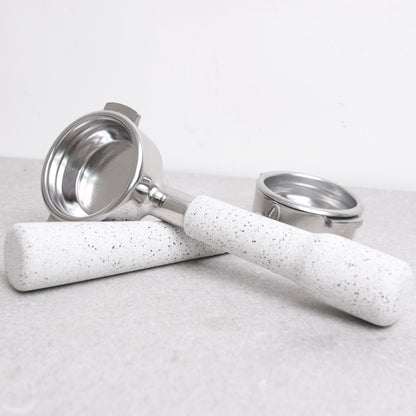 Espresso Portafilter- White Granite