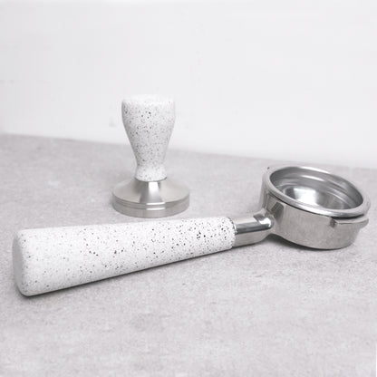 Espresso Portafilter- White Granite