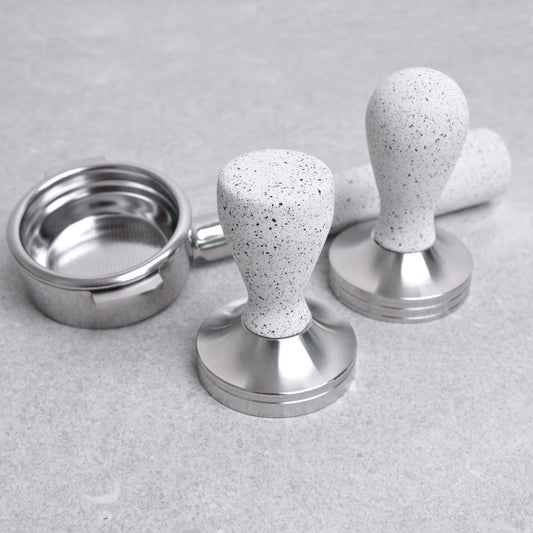 Espresso Tamper- White Granite