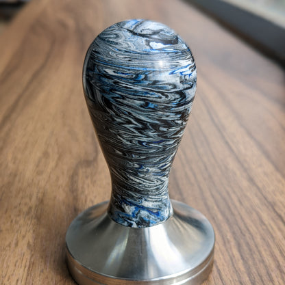 Espresso Tamper- Galaxy Blue Swirls