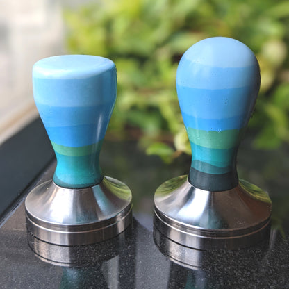Espresso Tamper- Forest Blue