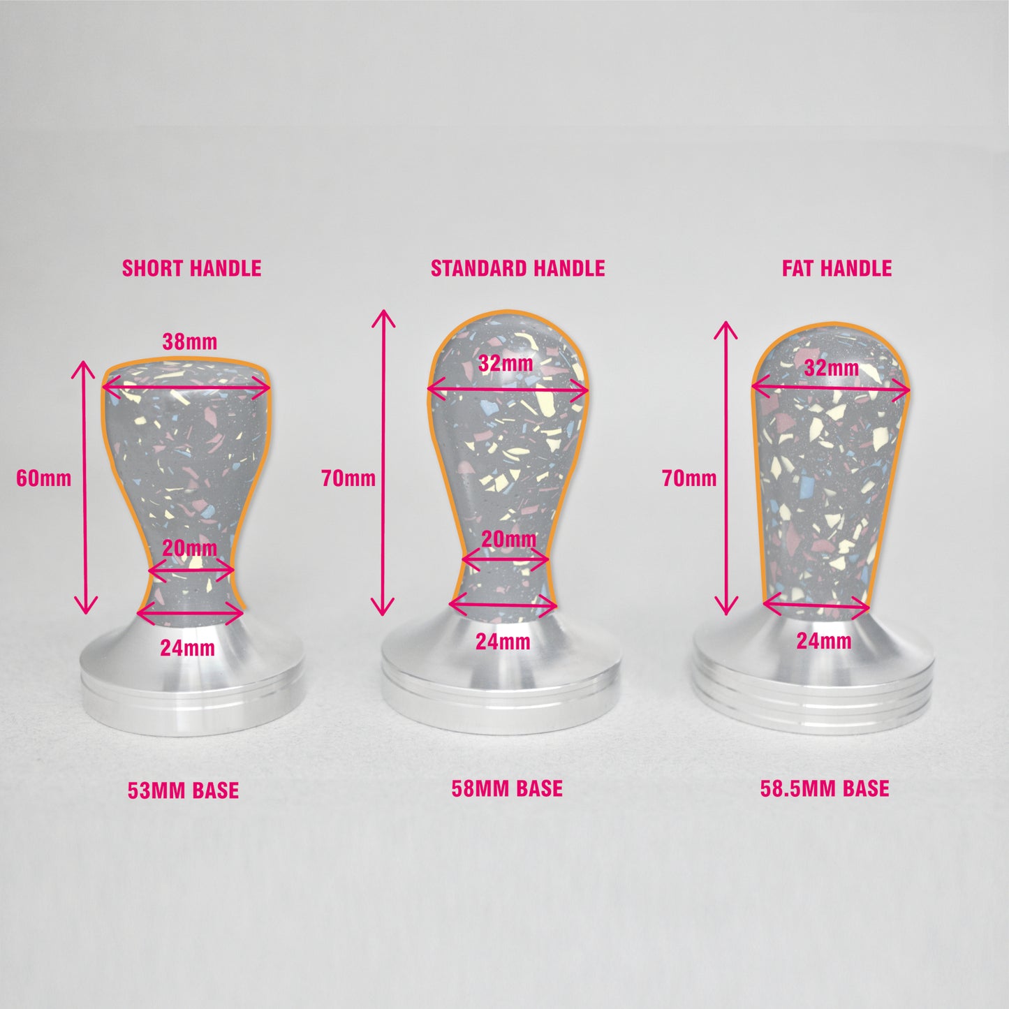 Misfit Tamper- Baby Pink Marble