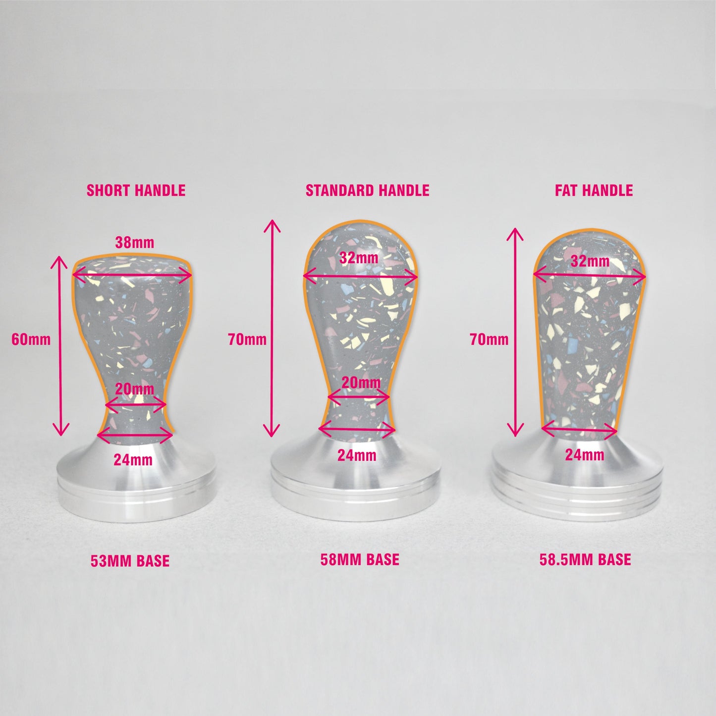 Misfit Tamper- Grey Terrazzo