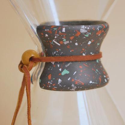 Collar for Chemex- Earthy Black Terrazzo