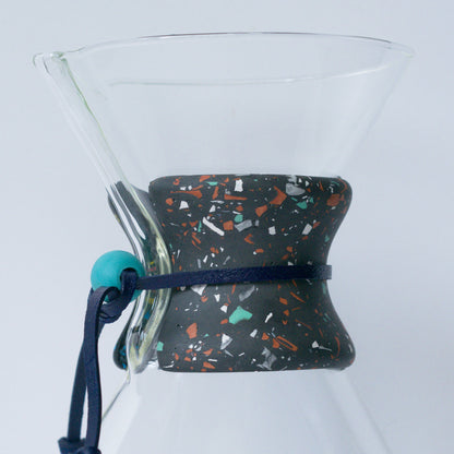 Collar for Chemex- Earthy Black Terrazzo