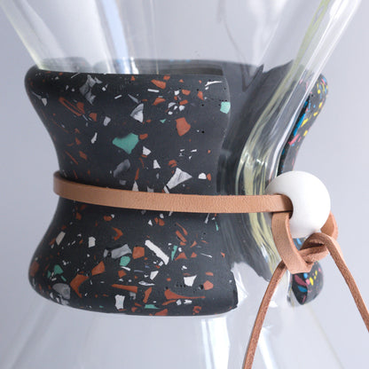 Collar for Chemex- Earthy Black Terrazzo